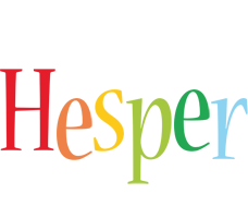 Hesper birthday logo