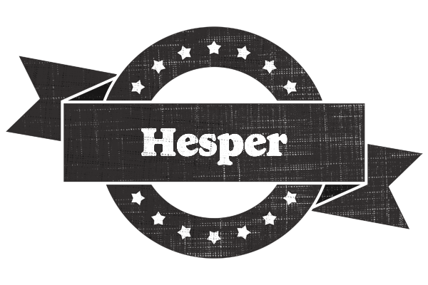 Hesper grunge logo