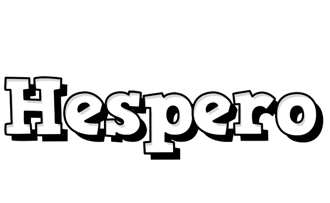 Hespero snowing logo