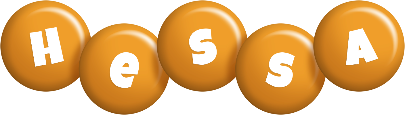 Hessa candy-orange logo