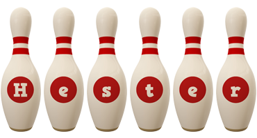 Hester bowling-pin logo