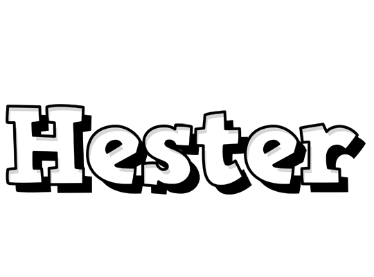 Hester snowing logo