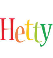 Hetty birthday logo