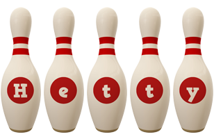 Hetty bowling-pin logo