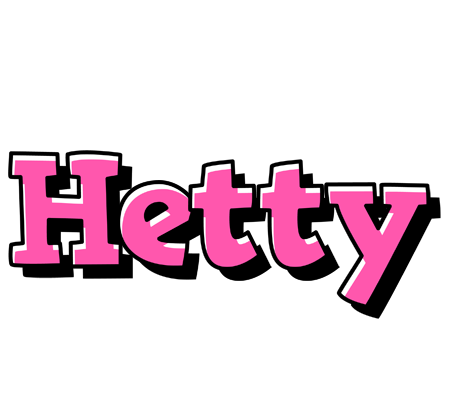Hetty girlish logo