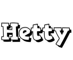 Hetty snowing logo