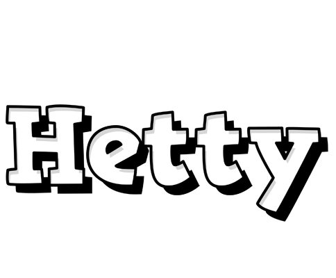 Hetty snowing logo
