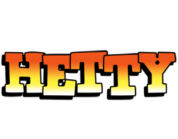 Hetty sunset logo