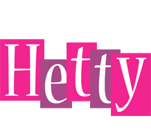 Hetty whine logo