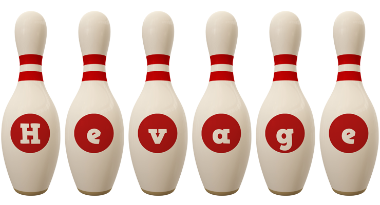 Hevage bowling-pin logo