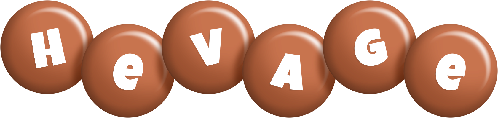 Hevage candy-brown logo