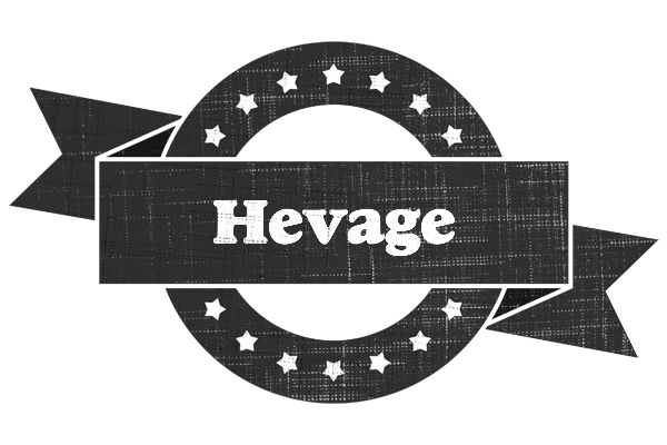 Hevage grunge logo