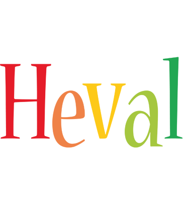 Heval birthday logo