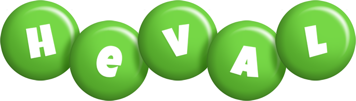 Heval candy-green logo