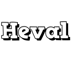 Heval snowing logo