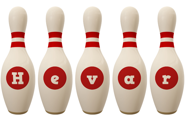 Hevar bowling-pin logo