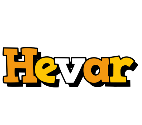 Hevar cartoon logo