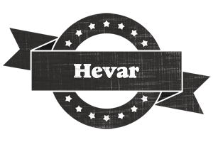 Hevar grunge logo