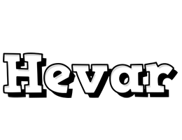 Hevar snowing logo