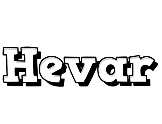 Hevar snowing logo