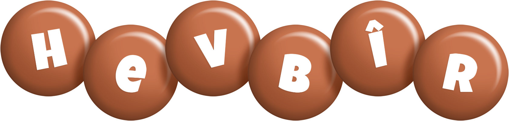 Hevbîr candy-brown logo