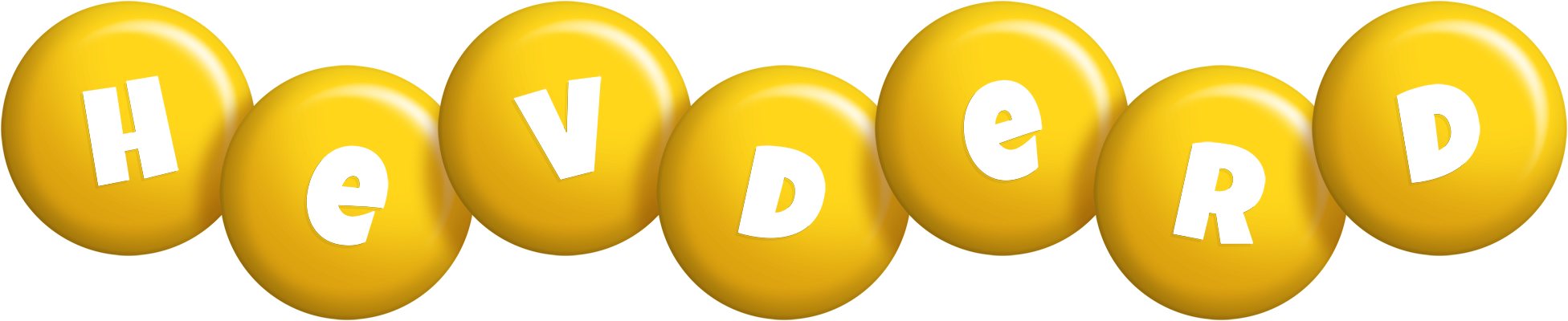 Hevderd candy-yellow logo