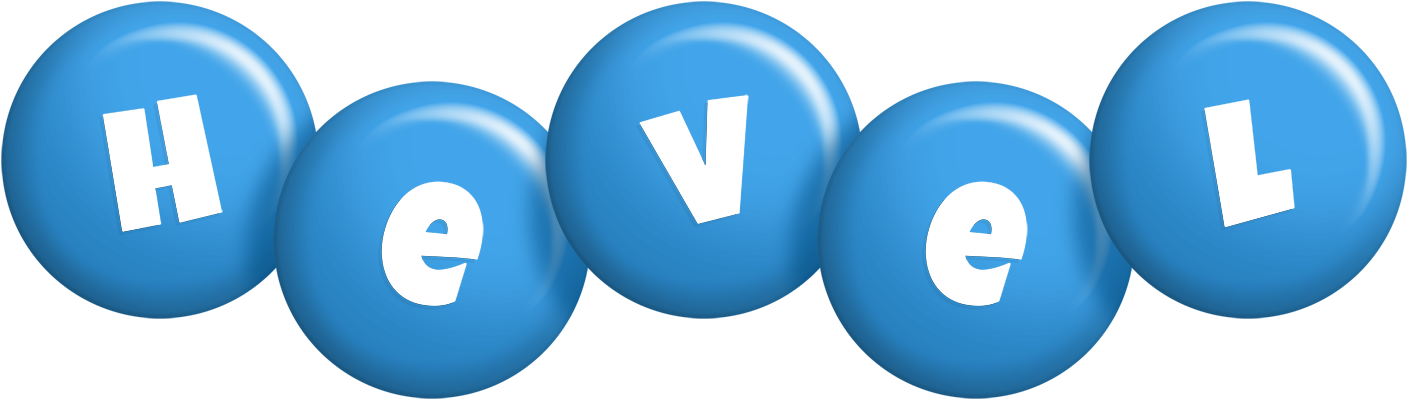Hevel candy-blue logo