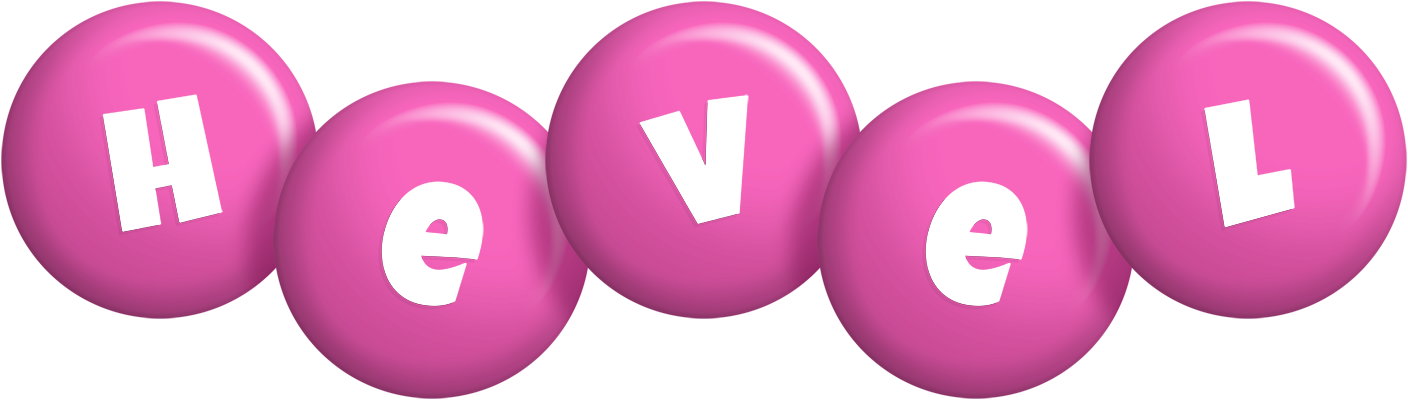 Hevel candy-pink logo