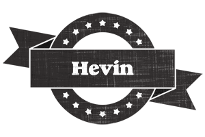 Hevin grunge logo