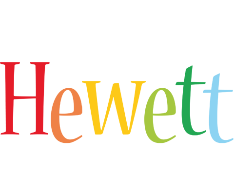 Hewett birthday logo
