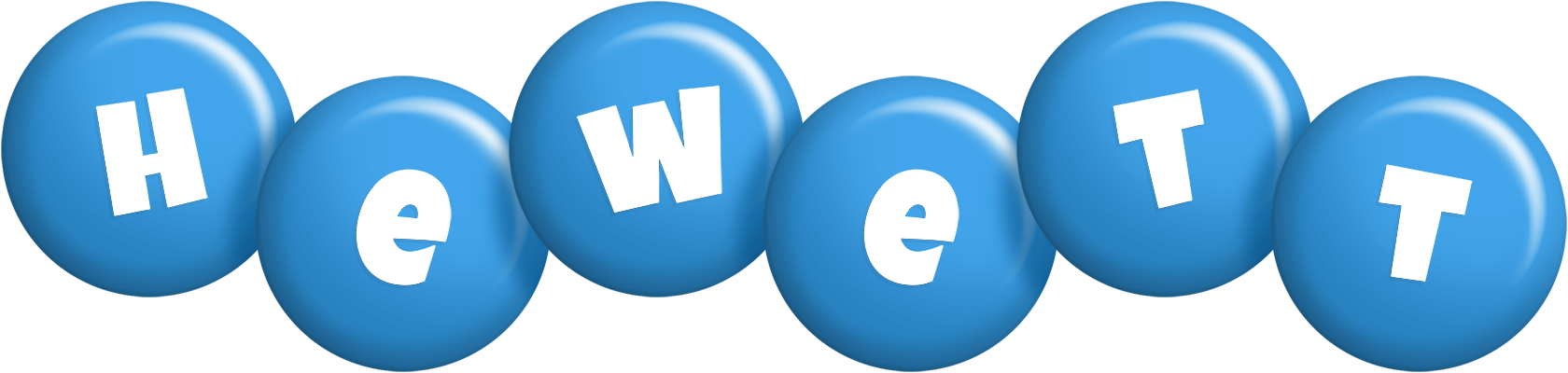 Hewett candy-blue logo