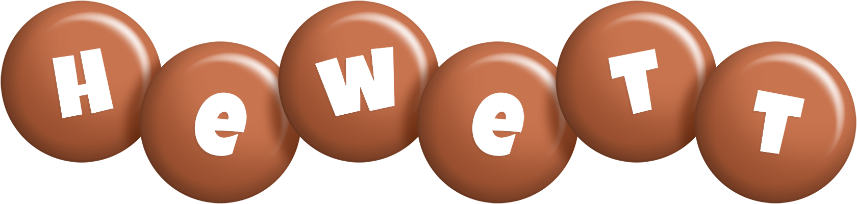 Hewett candy-brown logo