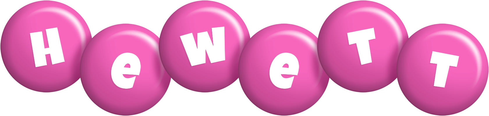 Hewett candy-pink logo