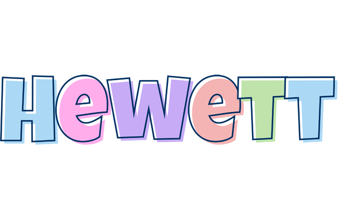 Hewett pastel logo