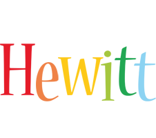 Hewitt birthday logo