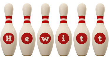 Hewitt bowling-pin logo