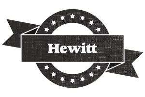 Hewitt grunge logo