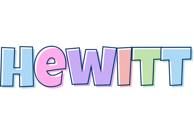 Hewitt pastel logo