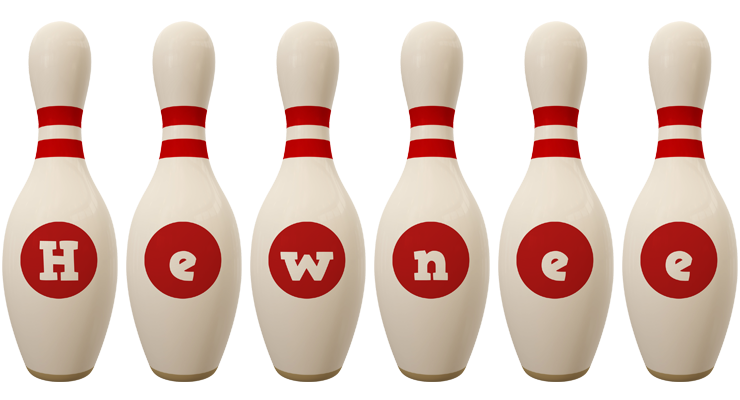 Hewnee bowling-pin logo