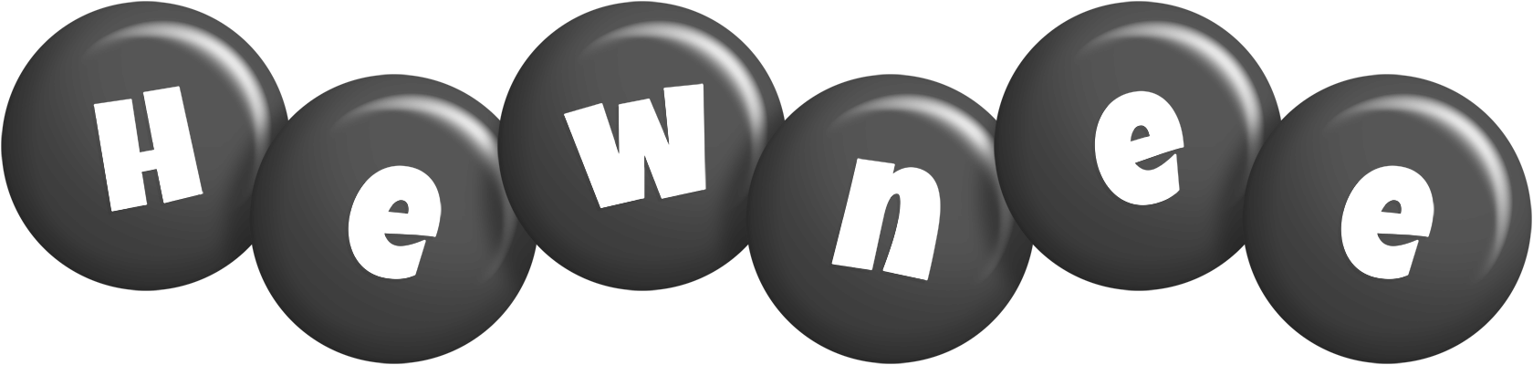 Hewnee candy-black logo