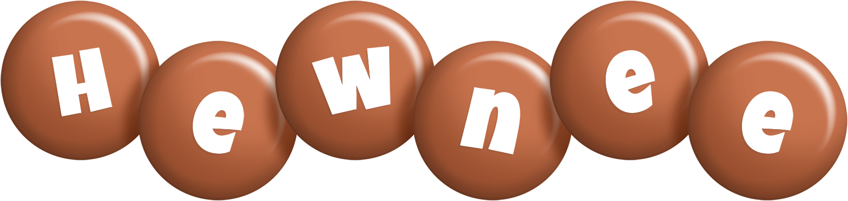 Hewnee candy-brown logo