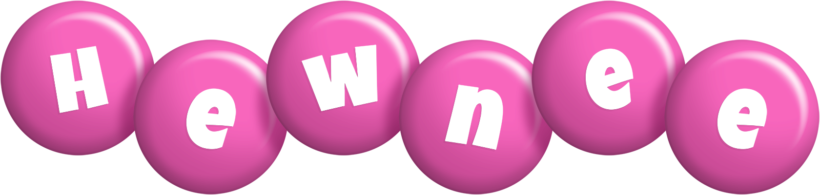 Hewnee candy-pink logo