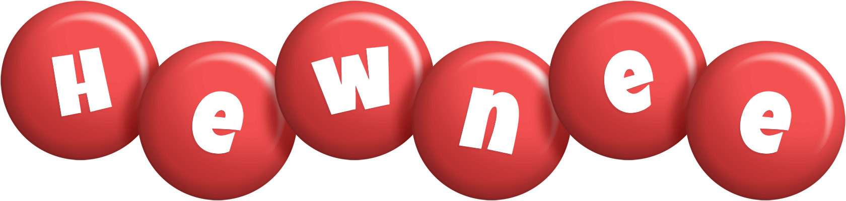 Hewnee candy-red logo