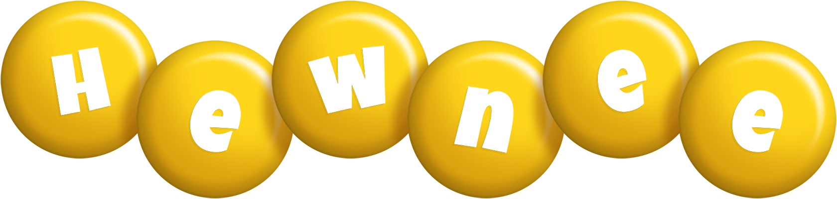 Hewnee candy-yellow logo