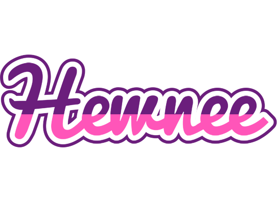 Hewnee cheerful logo