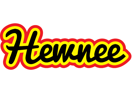 Hewnee flaming logo