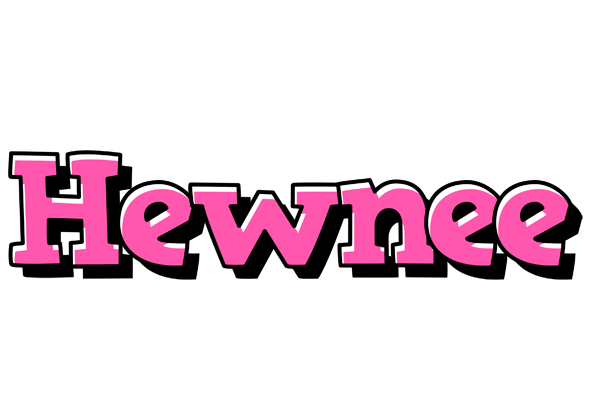Hewnee girlish logo