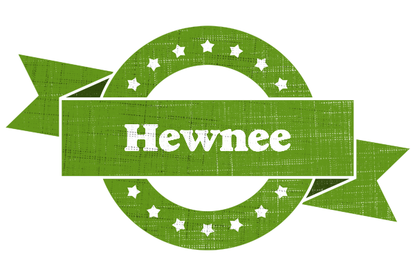 Hewnee natural logo