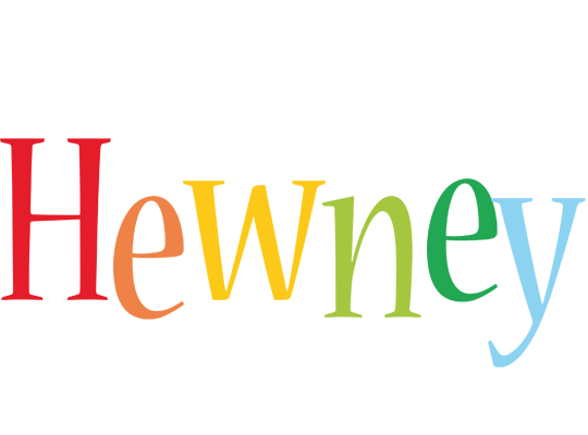 Hewney birthday logo
