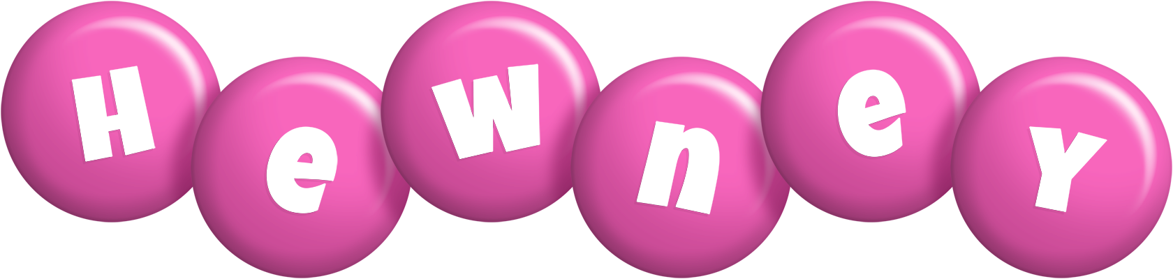 Hewney candy-pink logo
